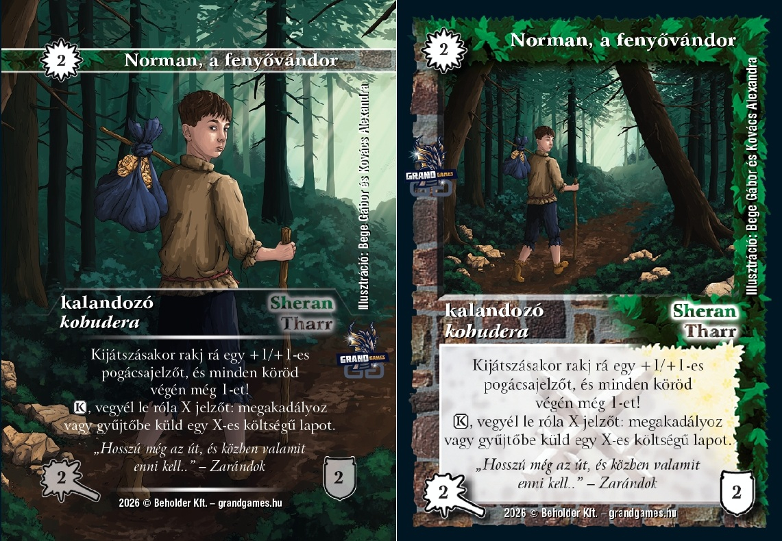 Megjelent Norman, a fenyővándor promóciós lap