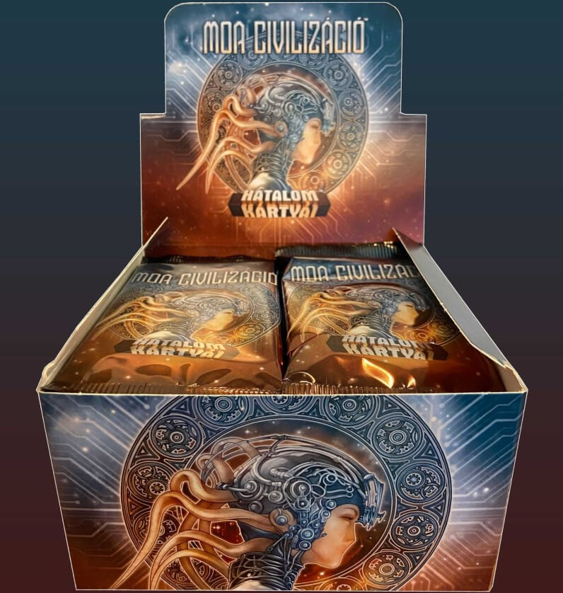 Moa Civilizáció display + 1 db FULLART Grand Gróf promós lap
