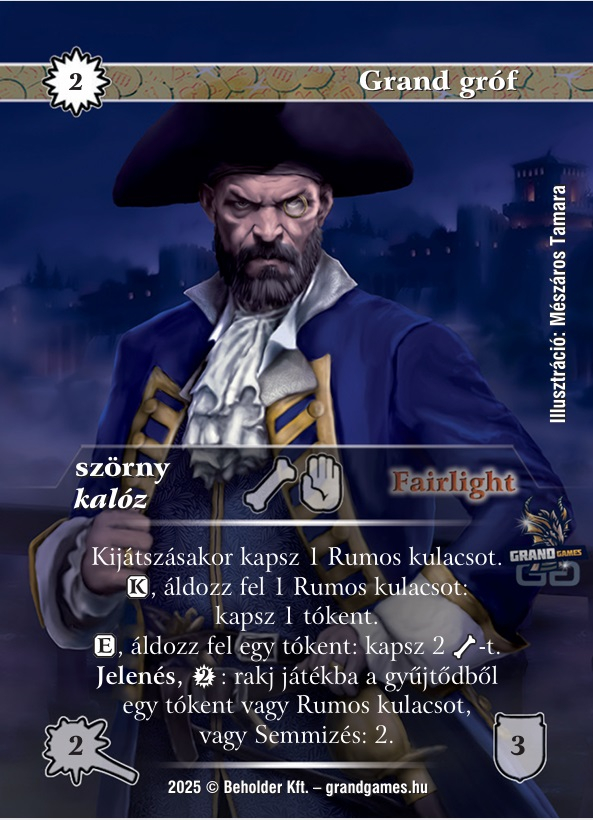 Császárváros display (22 csomag) + 1 db FULLART Grand gróf promóciós lap