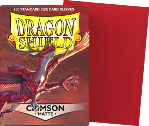 Dragon Shield kártyavédő - Crimson matte