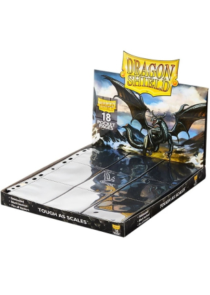 Dragon Shield 18 zsebes fekete kártyatartó mappalap 50 db-os